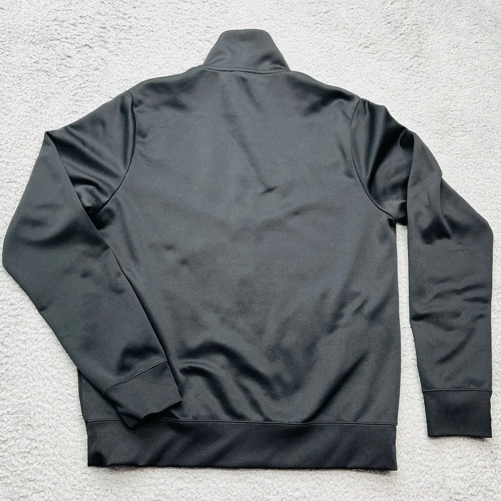 Nike Track Jacket Mens M Vintage Black‎ Full Zip Spell-Out Streetwear Athleisure